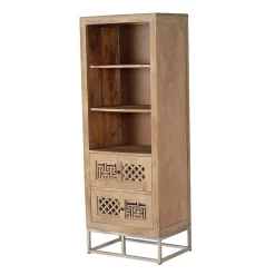 Wohnen Design Bücherregal aus Mangobaum Massivholz - Valuta