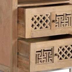 Wohnen Design Bücherregal aus Mangobaum Massivholz - Valuta