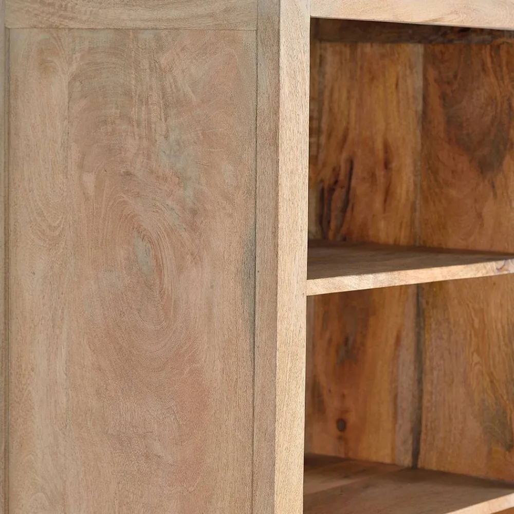 Wohnen Design Bücherregal aus Mangobaum Massivholz - Valuta