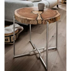 Wohnen Design Beistelltisch aus Baumscheibe - Spain