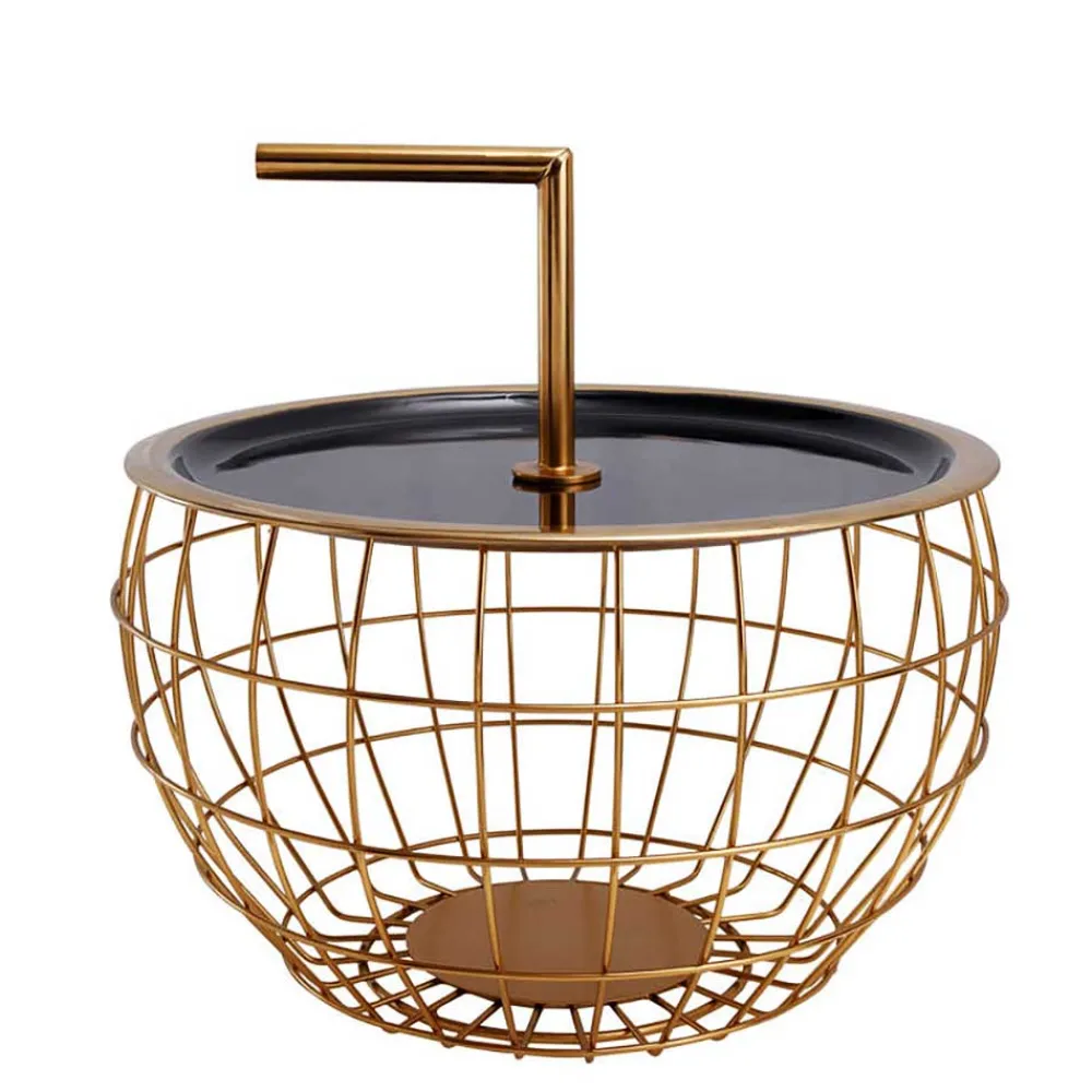 Wohnen Küchentische|Esszimmertische*Design Beistelltisch in Schwarz und Gold - Egeass