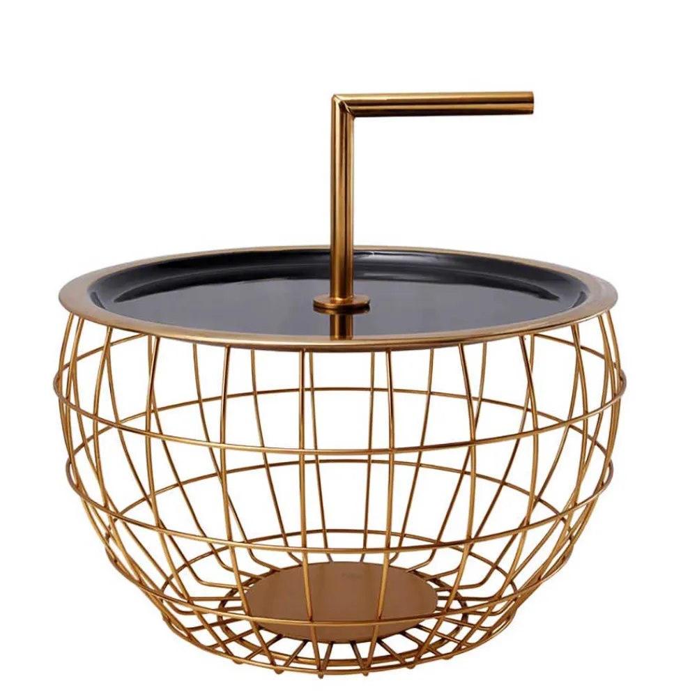 Wohnen Küchentische|Esszimmertische*Design Beistelltisch in Schwarz und Gold - Egeass