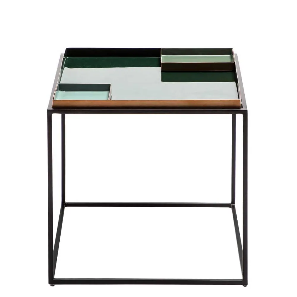 Wohnen Design Beistelltisch mit 2 Einsätzen - Zalio