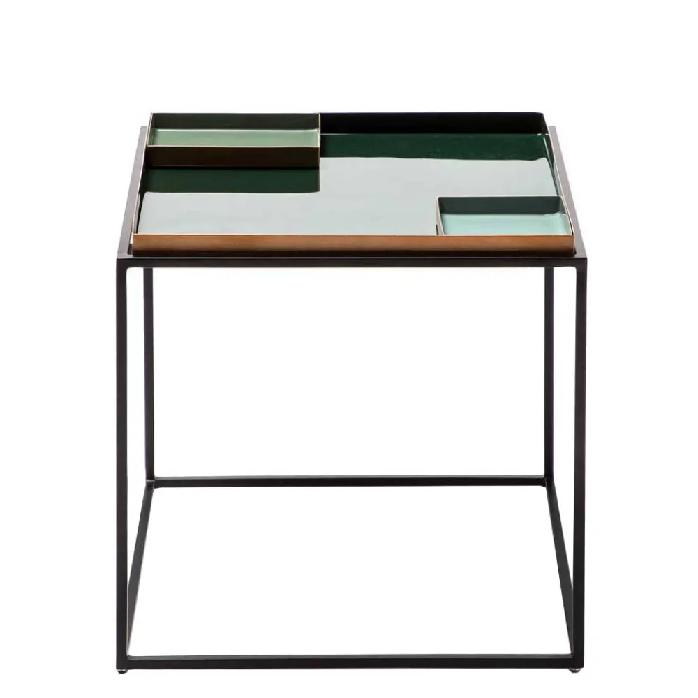 Wohnen Design Beistelltisch mit 2 Einsätzen - Zalio