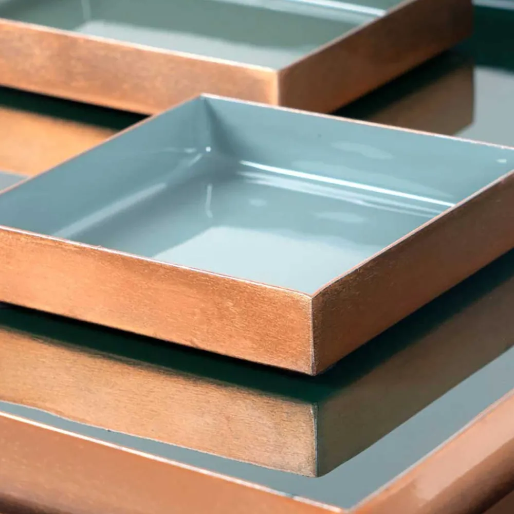 Wohnen Design Beistelltisch mit 2 Einsätzen - Zalio