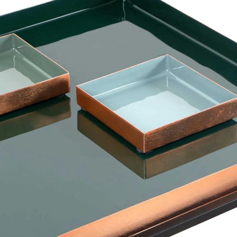 Wohnen Design Beistelltisch mit 2 Einsätzen - Zalio