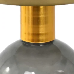 Wohnen Design Beistelltisch mit Rauchglas Fuß - Fernandez