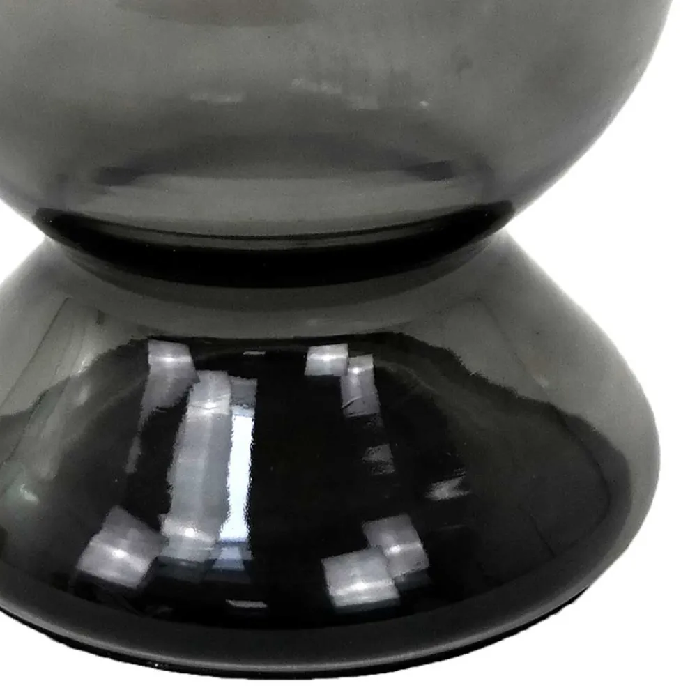 Wohnen Design Beistelltisch mit Rauchglas Fuß - Fernandez