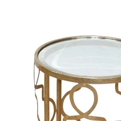 Wohnen Design Beistelltisch Seaflair in Goldfarben