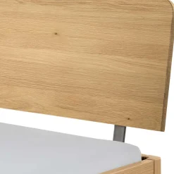 Wohnen Graue Möbel|Naturholzmöbel*Design Bett aus hell geölter Eiche - Promenada