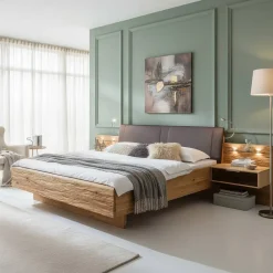 Wohnen Design Bettanlage mit LED - Ornany (dreiteilig)