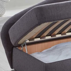 Wohnen Betten|Betten*Design Bettcouch in Grau - Maelas