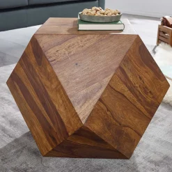 Wohnen Massivholzmöbel|Küchentische*Design Couchtisch aus Sheesham massiv lackiert - Zanadra
