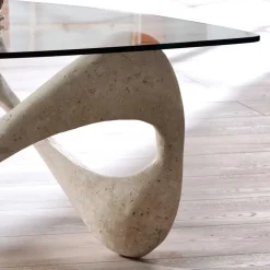 Wohnen Design Couchtisch Orcia mit Glasplatte