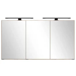 Wohnen Glasmöbel|Badezimmer Komplett*Design Doppel-Waschtisch & Spiegelschrank - Crystoga (zweiteilig)