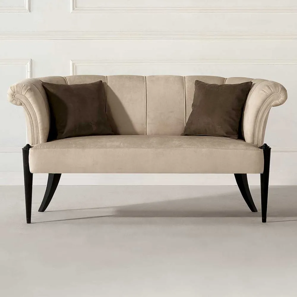 Wohnen Esszimmerbänke|Sitzbank*Design Esstisch Sofa in Beige - Toina