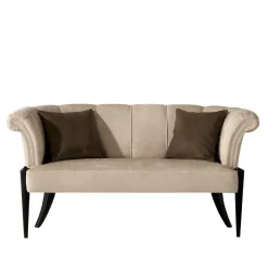 Wohnen Esszimmerbänke|Sitzbank*Design Esstisch Sofa in Beige - Toina