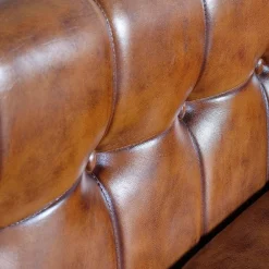 Wohnen Sitzbank|Küchenbänke*Design Esstischsofa in Cognac Braun Leder - Citrosca