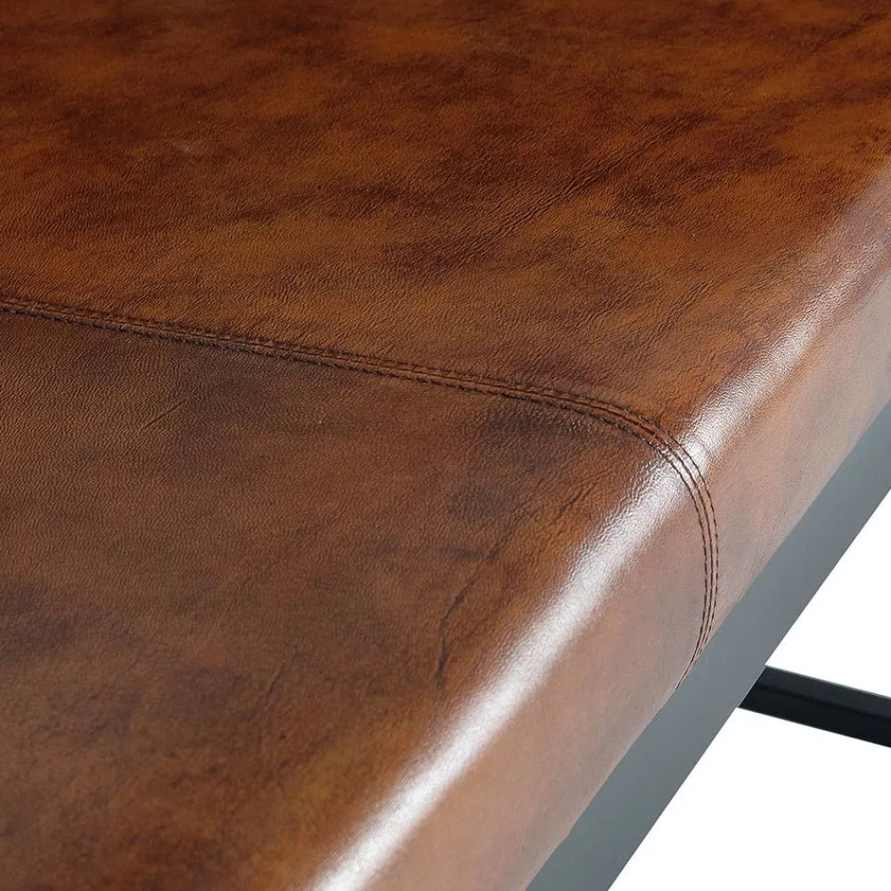 Wohnen Sitzbank|Küchenbänke*Design Esstischsofa in Cognac Braun Leder - Citrosca