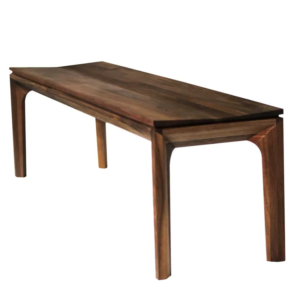 Wohnen Design Esszimmer Bank aus Nussbaum Massivholz - Edicenza