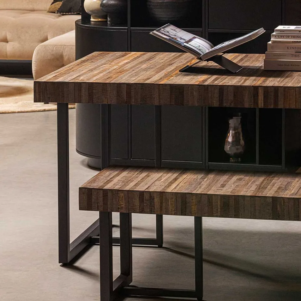 Wohnen Design Esszimmerbank aus Recyclingholz Teak - Halling