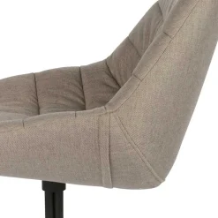 Wohnen Küchenstühle|Esszimmerstühle*Design Esszimmerstuhl in Taupe Lining gepolstert