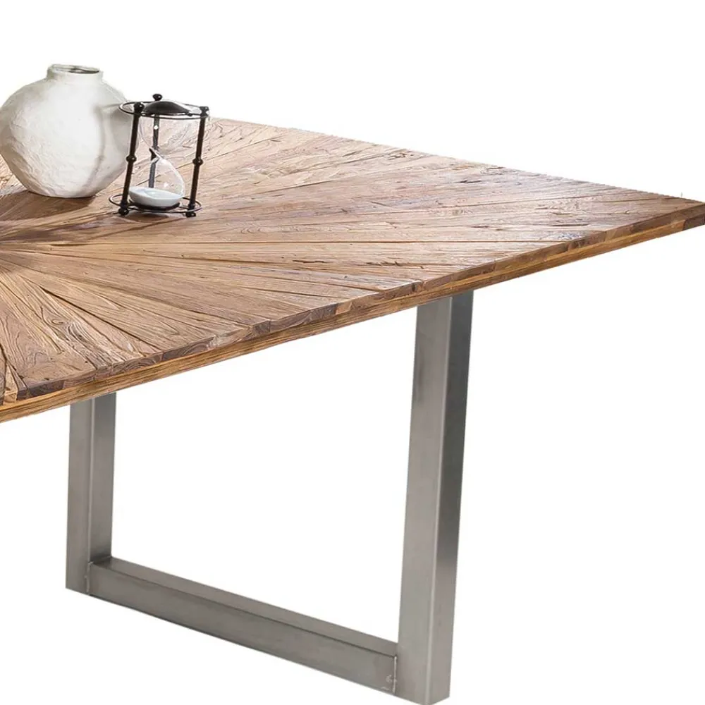 Wohnen Graue Möbel|Naturholzmöbel*Design Esszimmertisch aus Altholz Teak - Liberty