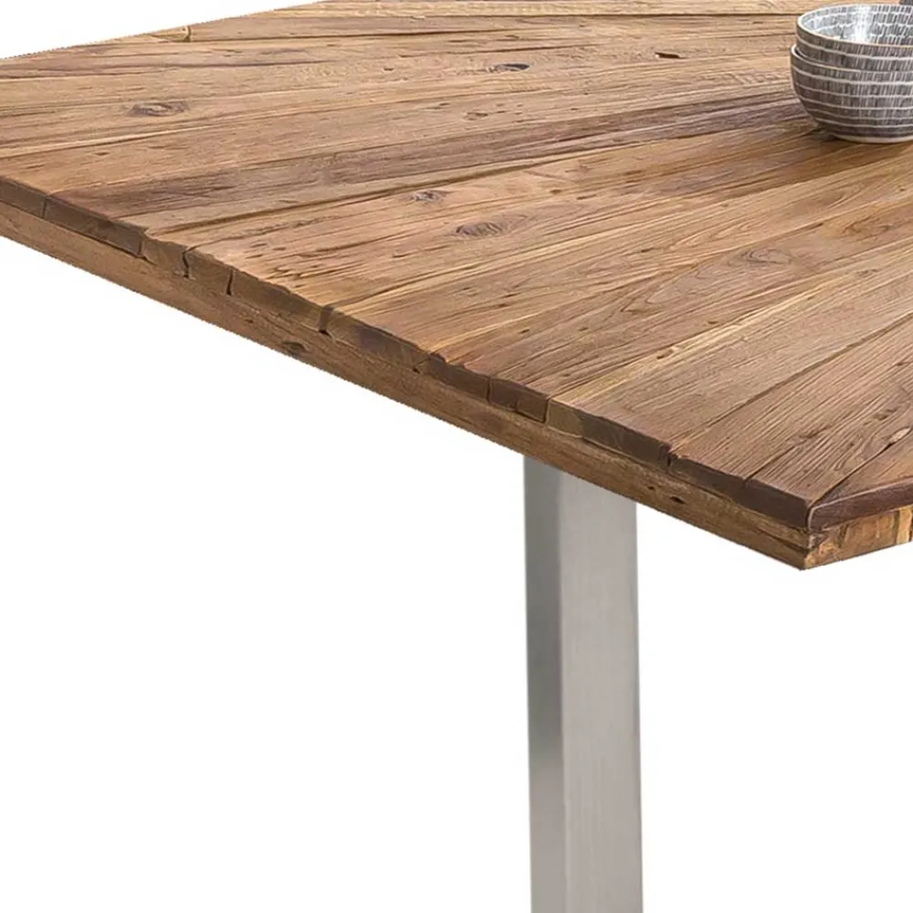 Wohnen Graue Möbel|Naturholzmöbel*Design Esszimmertisch aus Altholz Teak - Liberty