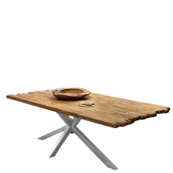 Wohnen Naturholzmöbel|Tische*Design Esszimmertisch aus Recyclingholz Teak - Burgos