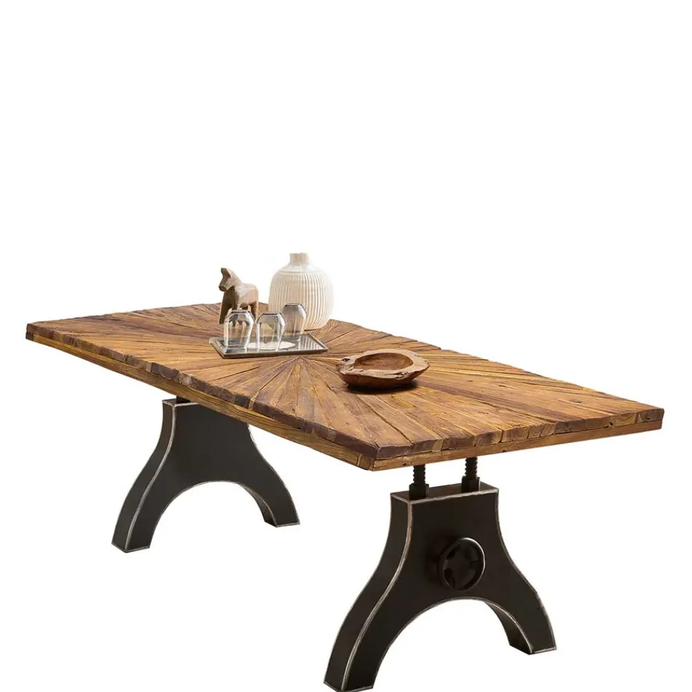 Wohnen Design Esszimmertisch aus Teak Recyclingholz - Rensing