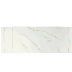 Wohnen Schwarze Möbel|Weiße Möbel*Design Esszimmertisch in Marmoroptik - Yoran