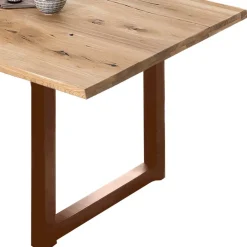 Wohnen Design Esszimmertisch mit geölter Holzplatte - Aschau