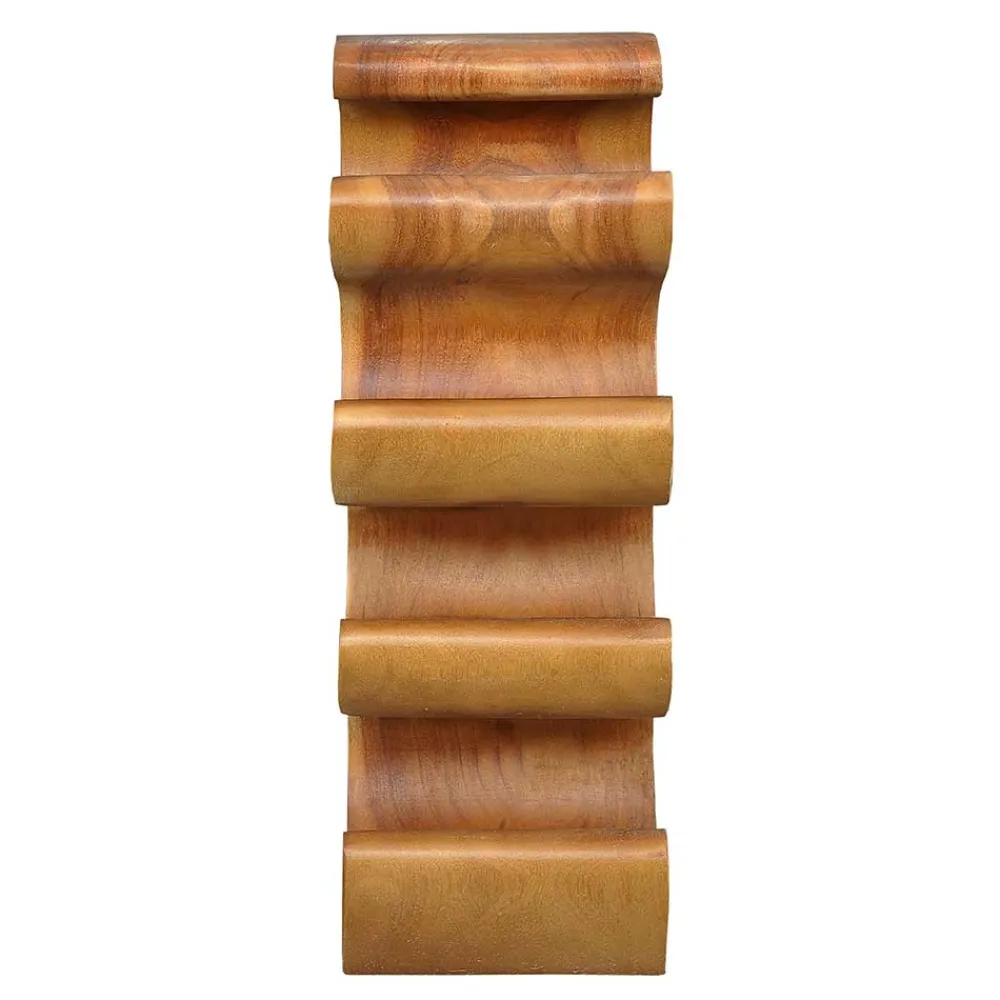 Wohnen Design Flaschenregal aus Suar Massivholz - Teako