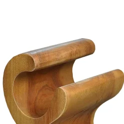 Wohnen Design Flaschenregal aus Suar Massivholz - Teako