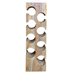 Wohnen Design Flaschenregal aus Mangobaum Massivholz - Yucata