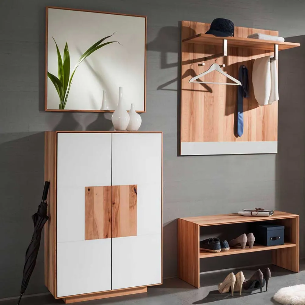 Wohnen Diele Komplett*Design Flur Möbel Set zweifarbig - Mandrey (vierteilig)