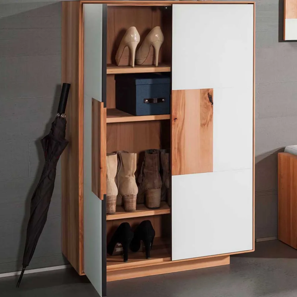 Wohnen Diele Komplett*Design Flur Möbel Set zweifarbig - Mandrey (vierteilig)