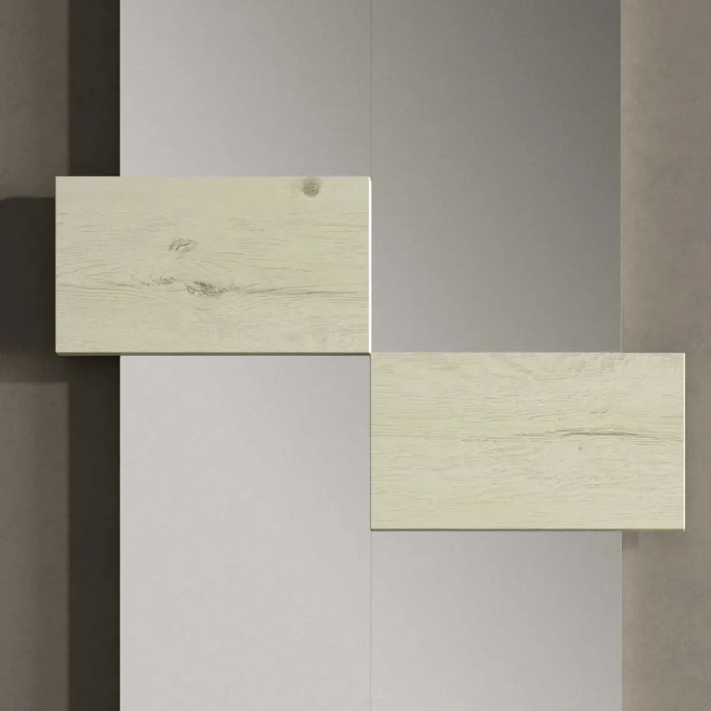 Wohnen Design Flur Set in Cremefarben & Weiß - Timos (zweiteilig)