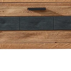 Wohnen Design Flurbank aus Wildeiche in Natur & Grau - Elprisca