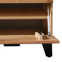 Wohnen Design Flurbank aus Wildeiche in Natur & Grau - Elprisca