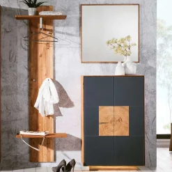 Wohnen Diele Komplett*Design Flureinrichtung in Wildeiche - Mandrey I (dreiteilig)