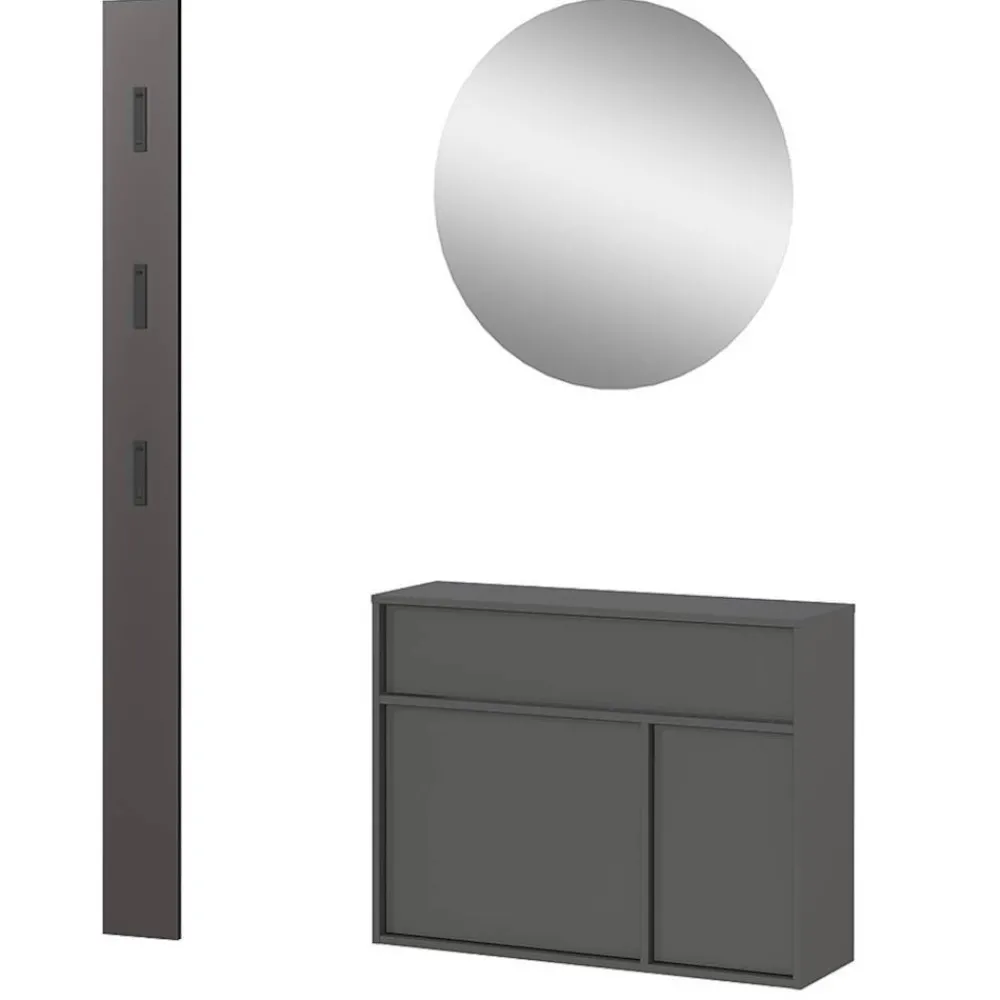 Wohnen Design Flureinrichtung Set - Flemingo (dreiteilig)