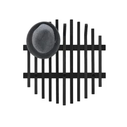 Wohnen Garderoben|Garderoben*Design Garderobe aus schwarzen Eichenholz-Leisten - Gangizo