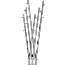 Wohnen Kleiderständer|Bürogarderoben*Design Garderobe in Chrom mit Weiß - Bicova