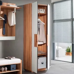 Wohnen Diele Komplett*Design Garderobenmöbel zweifarbig - Mandrey (dreiteilig)