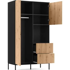 Wohnen Design Garderobenschrank in Wildeiche - Cavan