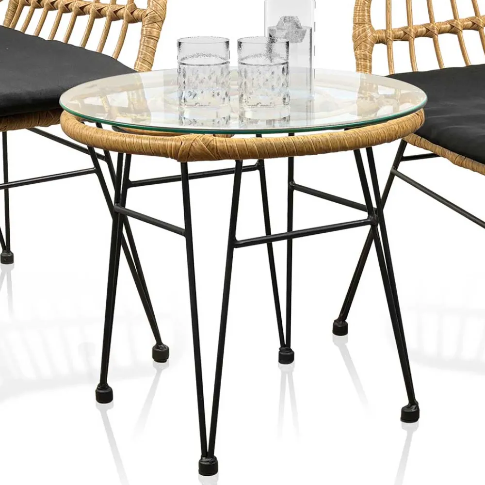 Wohnen Design Garten Sitzgruppe für Zwei - Kolage (dreiteilig)