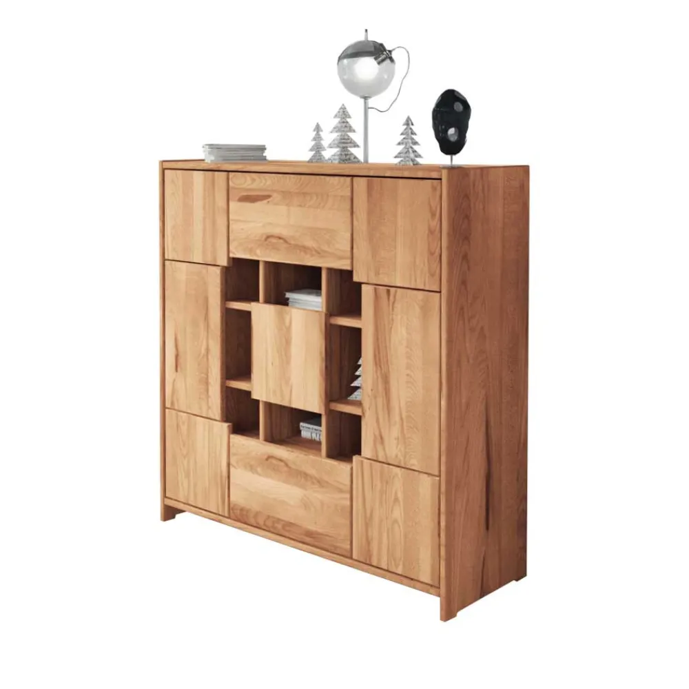 Wohnen Designermöbel|Esszimmerschränke*Design Highboard Salomonia mit offenen Fächern