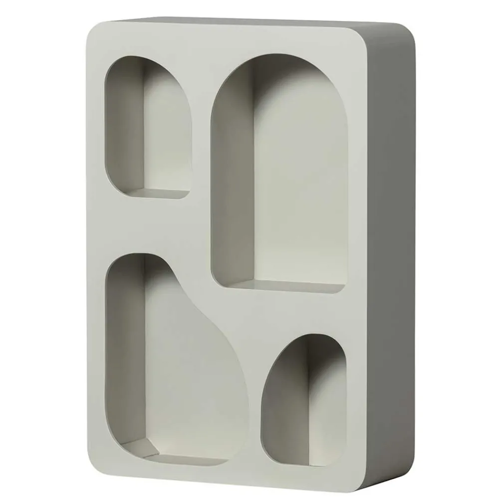 Wohnen Designermöbel|Esszimmerregale*Design Hängeregal in Hellgrau - Martinus