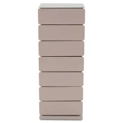 Wohnen Design Hochkommode aus Stahl in Taupe - Ciranda